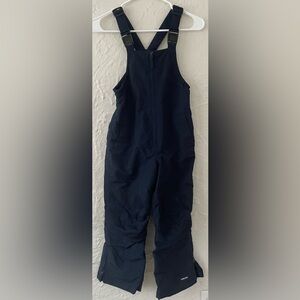 Lands End Blue Snowman Bibs Insulated Waterproof Adjustable; Size 6